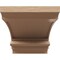 Ekena Millwork 12"W x 24"D x 12"H Wide Diane Rough Cedar Woodgrain TimberThane Corbel, Primed Tan CORUR12X24X12DIARCPR - alternate 6